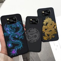 POCO X3 etui na Xiaomi Poco X3 Pro etui piękne kreskówki dinozaur telefon tylna pokrywa dla Xiaomi Poco X3 NFC X 3X3 Pro globalny zderzak 6